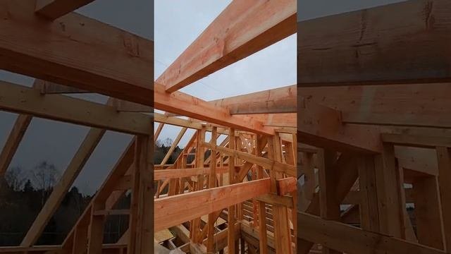 Как ровно установить стропила?