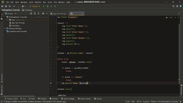 How to make a simple GUI using PySimpleGui - Python Tutorial смотреть онлайн