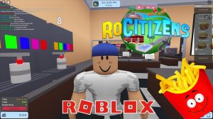 Роблокс купил свой дом! Работаю в бургерной| Roblox Rocitizens Let's Play