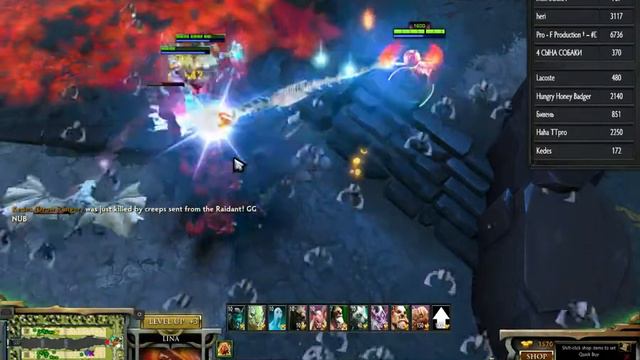 Dota 2 Hero Line War - Lina 6 August 2014 смотреть онлайн