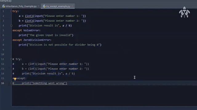 Exception Handling Example in Python | Programming tutorial for beginners - #TeqstoriesPython