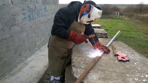 Варю трубу полуавтоматом  AuroraPRO SPEEDWAY 160