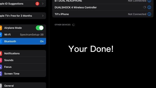 How to connect DualShock 4 wireless controller on iPad