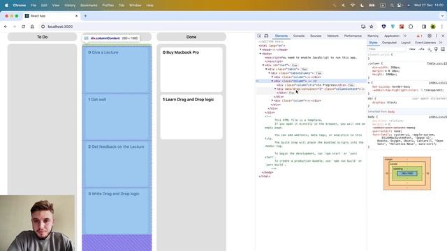Как написать Drag and Drop в react.js без библиотек ✦ How to write Drag and Drop in react.js