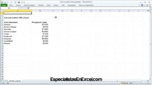 Convertir archivos PDF a Excel