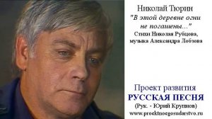 Николай Тюрин - В этой деревне огни не погашены...