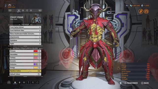 Warframe: Frost Heirloom skin color randomizer (100+ variations) смотреть онлайн