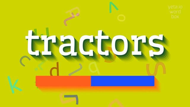 TRACTORS - HOW TO PRONOUNCE IT? #tractors смотреть онлайн