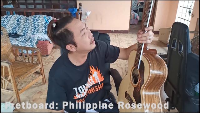 Custom Made Acoustic Guitar Review (Made in Gua Gua Pampanga ) || Onyel & Brix Rhythms Review!!! смотреть онлайн