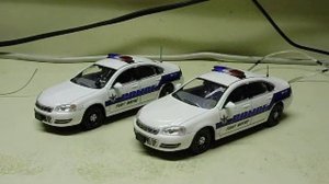 Custom 1:43 FT WAYNE Police Department Chevy Impala diecast model with working lights