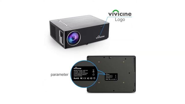 Vivicine M20 Newest 1080p Projector Option Android 100 1920 1080 Full HD LED смотреть онлайн