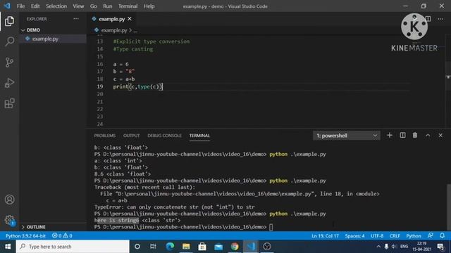 Python Type Conversion / Type Casting / Implicit/Explicit/ Examples| Session 3 | Coding With Karthi