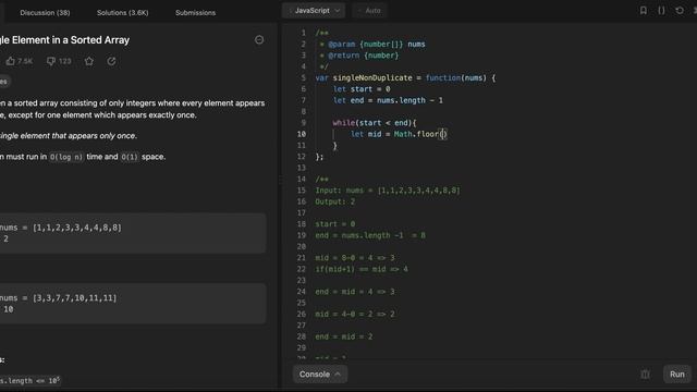 LeetCoder's Journey: Solving Single Element in a Sorted Array (LeetCode 540)