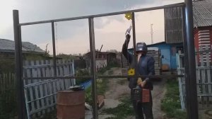 ворота из профиля и профнастила