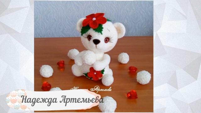 Мишка-ягодка. Амигуруми мишка крючком