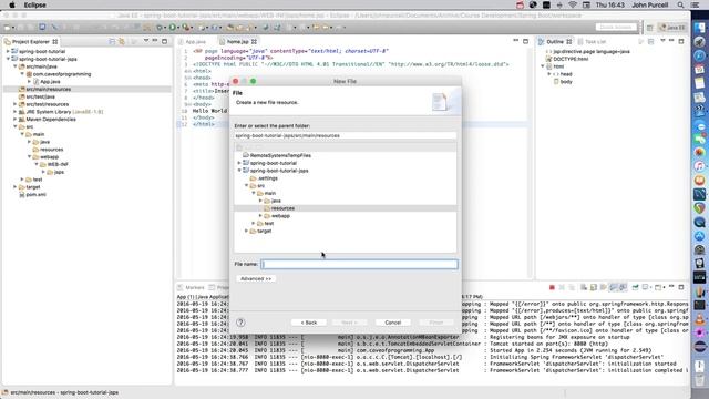 Adding a JSP   Cave of Programming 006 | Java Spring Tutorial!
