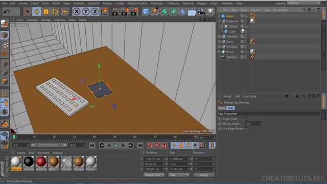 Создание изометрической сцены комнаты в Cinema 4D (Isometric Room Scene in Cinema 4D)