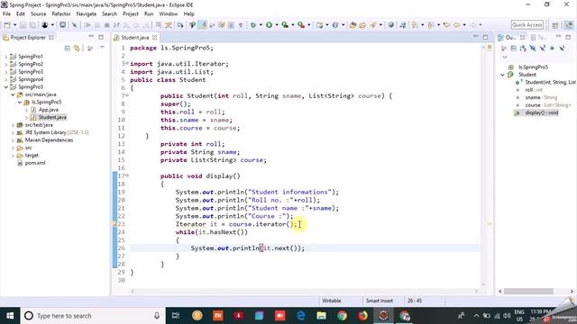 Use of Collection class (List) | Spring Core  Tutorial in Hindi | #5