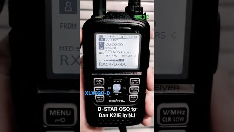 D-STAR QSO to K2IE in NJ, tested link to XLX020 #shorts