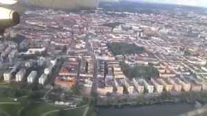 Stockholm Bromma inflygning approach över city