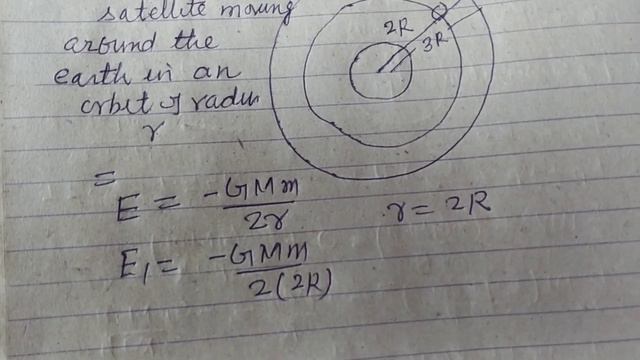 Energy required to move a body of mass m from an orbit of radius 2R to 3R is... | jee mains Physics
