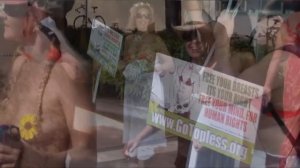 Topless protest in Miami Beach on 8/21/11