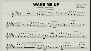 Avicii - Wake me up (Saxophone Alto sheet music)