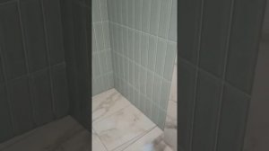 Плитка 1200 х 600 и душевая часть из кабанчика вместе с потолком