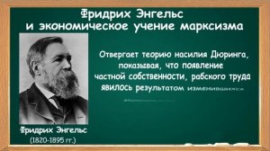 Фридрих Энгельс и экономическое учение марксизма