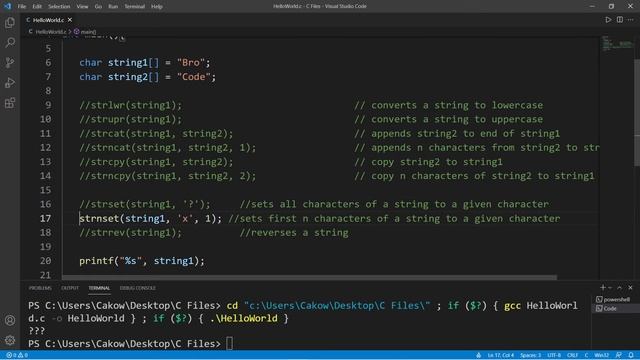 C string functions ? смотреть онлайн