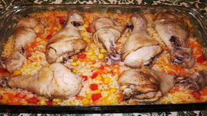 КУРИНАЯ ГОЛЕНЬ С ОВОЩАМИ В ДУХОВКЕ