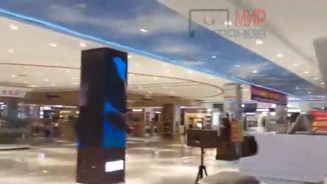 LED видеоэкран на колонну под ключ. Медиаэкран рекламный. Светодиодный экран для рекламы.