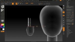 Урок №3 "Шарнирная кукла в ZBrush" Построение кисти из примитивов