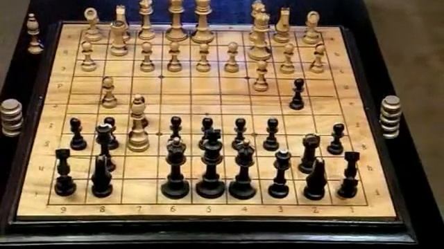 Shogi demo #2 using Eurasia-Chess 3D bicolored/magnetized pieces смотреть онлайн