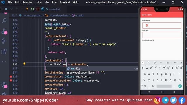 Dynamic Form Fields  - Flutter Snippet Series - EP 04