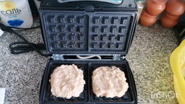 Вафли из куриного фарша, всего 137.8 кк на 100 гр, мой авторский рецепт, удивите своих близких !