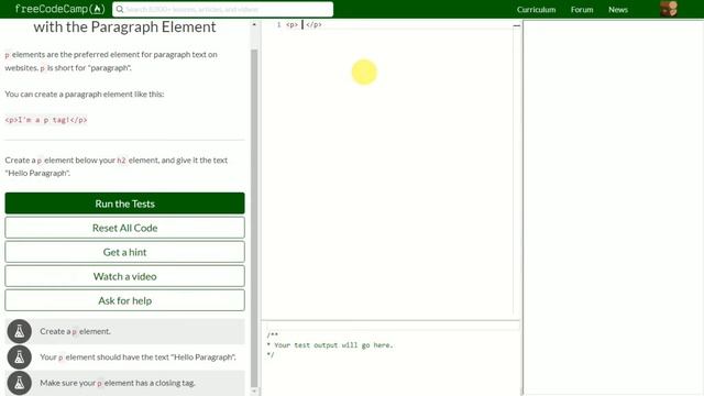 [3] Inform with the Paragraph Element