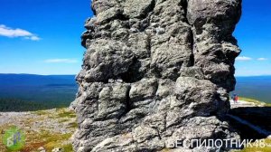 Столбы выветривания Маньпупунёр - аэросъемка чудес России