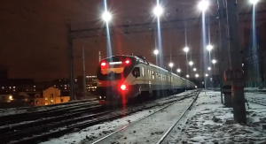 ЭП2Д с сообщением "Подольск"