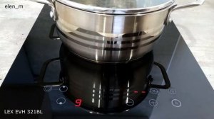 Выбор степени нагрева конфорок варочной поверхности LEX EVH 321 BL