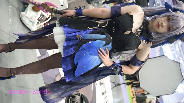 Genshin Keqing cosplay 原神 刻晴霓裾翩躚 コスプレ / 원신 코스프레 | 2023深圳國際電玩節10th