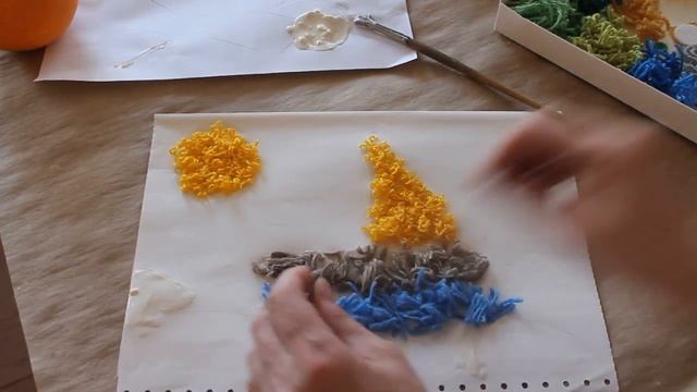 Развивашки для Андрюшки. Рисунок пряжей. смотреть онлайн