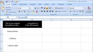 Code 128 in Excel