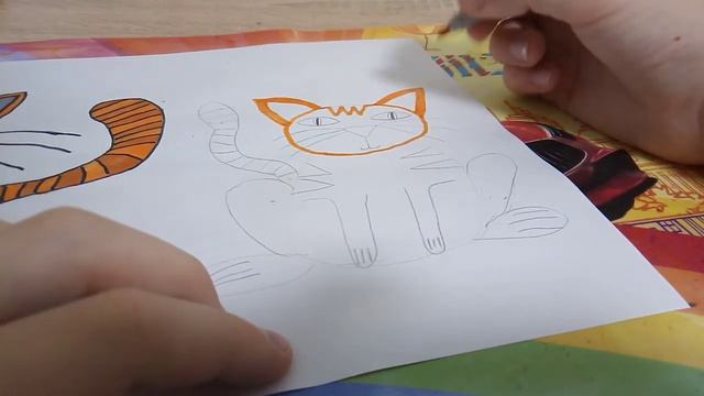 Как нарисовать котёнка фломастерами. ??? смотреть онлайн