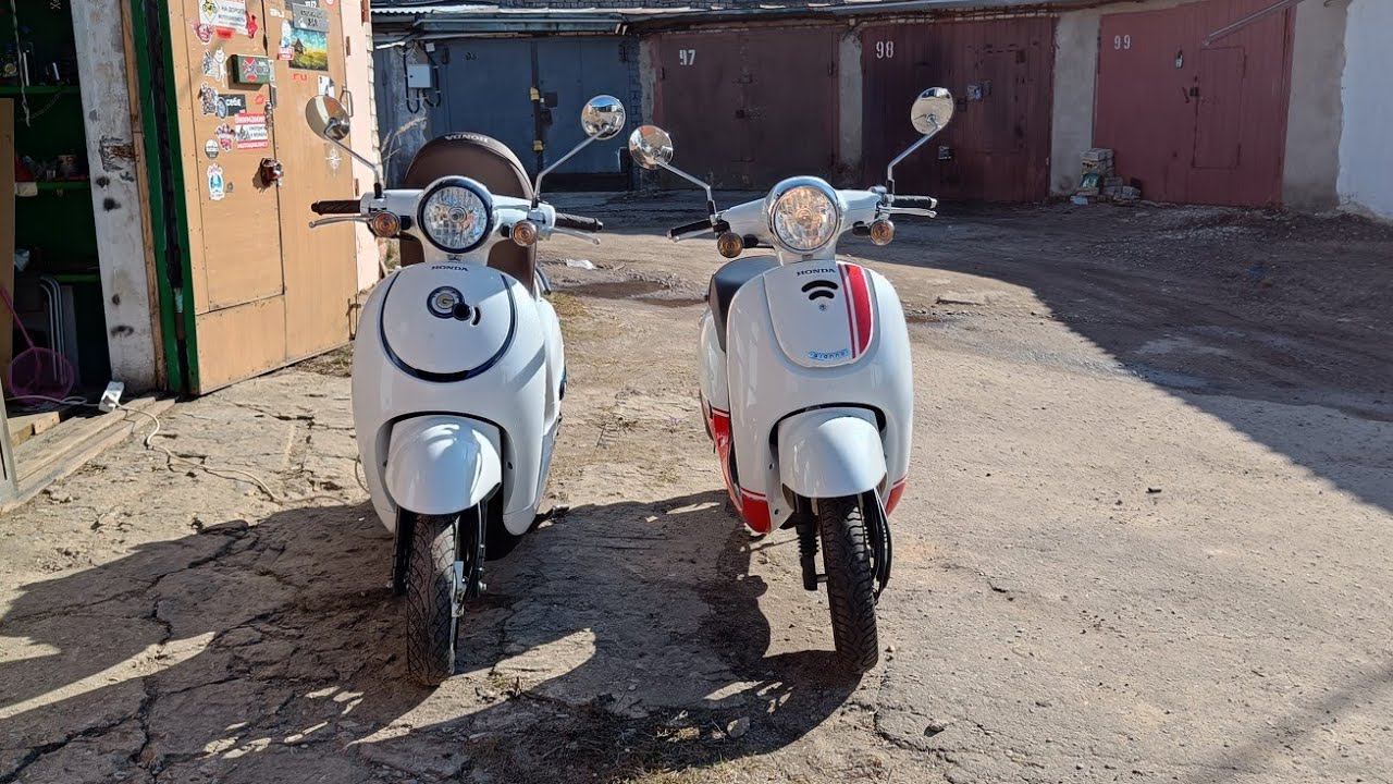 Honda Giorno AF-77 привед мопед смотреть онлайн