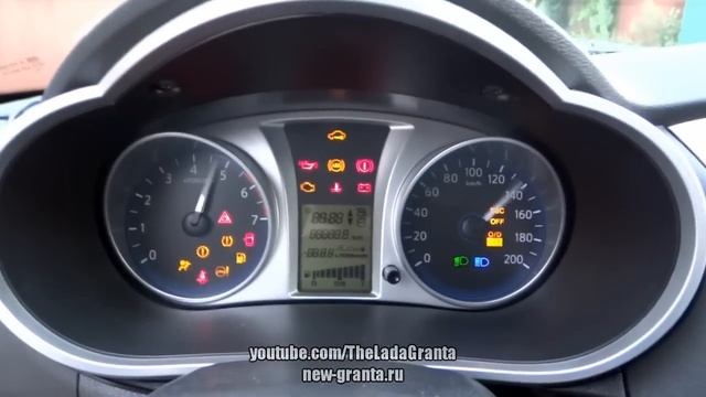 Lada Granta - проверка версии щитка приборов (прим. для Datsun On-Do). смотреть онлайн
