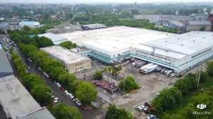 День торговли  Церемония поднятия флагов  Вид с квадрокоптера