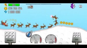 Hill Climb Racing: REINDEER OVERLOAD (96 reindeers having seizure)