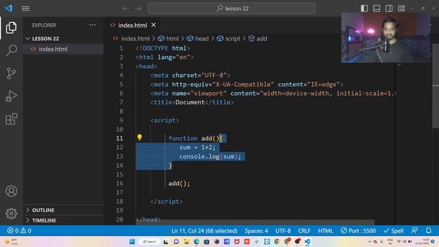 JavaScript Tutorial For Beginners In Hindi Execution Context Object & Hoisting ? (Part 24) lesson 2