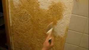декоративная штукатурка в стиле "Мазанка" с трафаретами .mp4